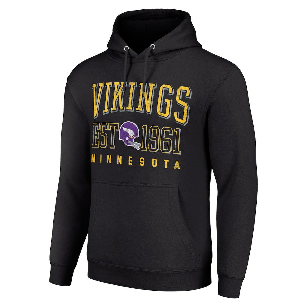 Starter Unisex Throwback Logo Pullover Hoodie - Minnesota Vikings