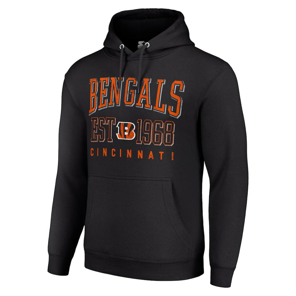 Starter Unisex Throwback Logo Pullover Hoodie - Cincinnati Bengals