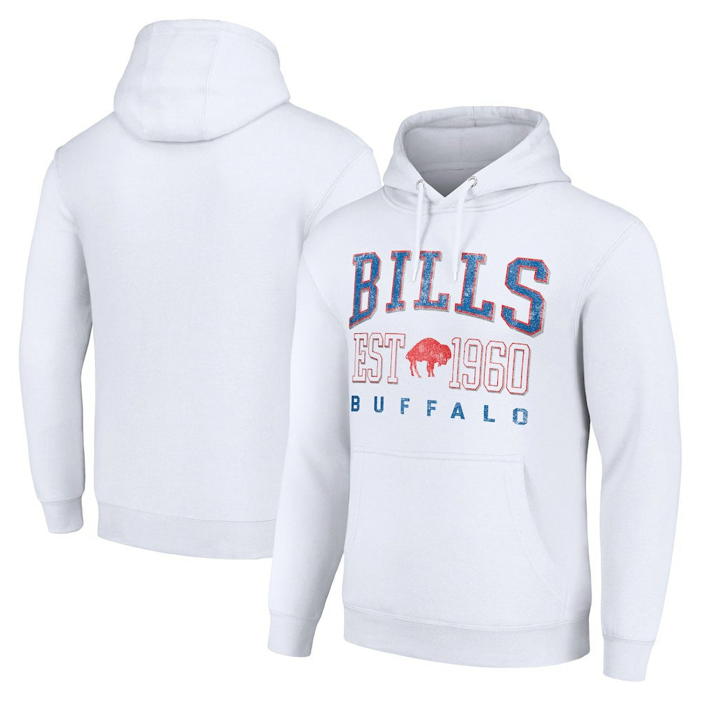 Starter Unisex Throwback Logo Pullover Hoodie - Buffalo Bills