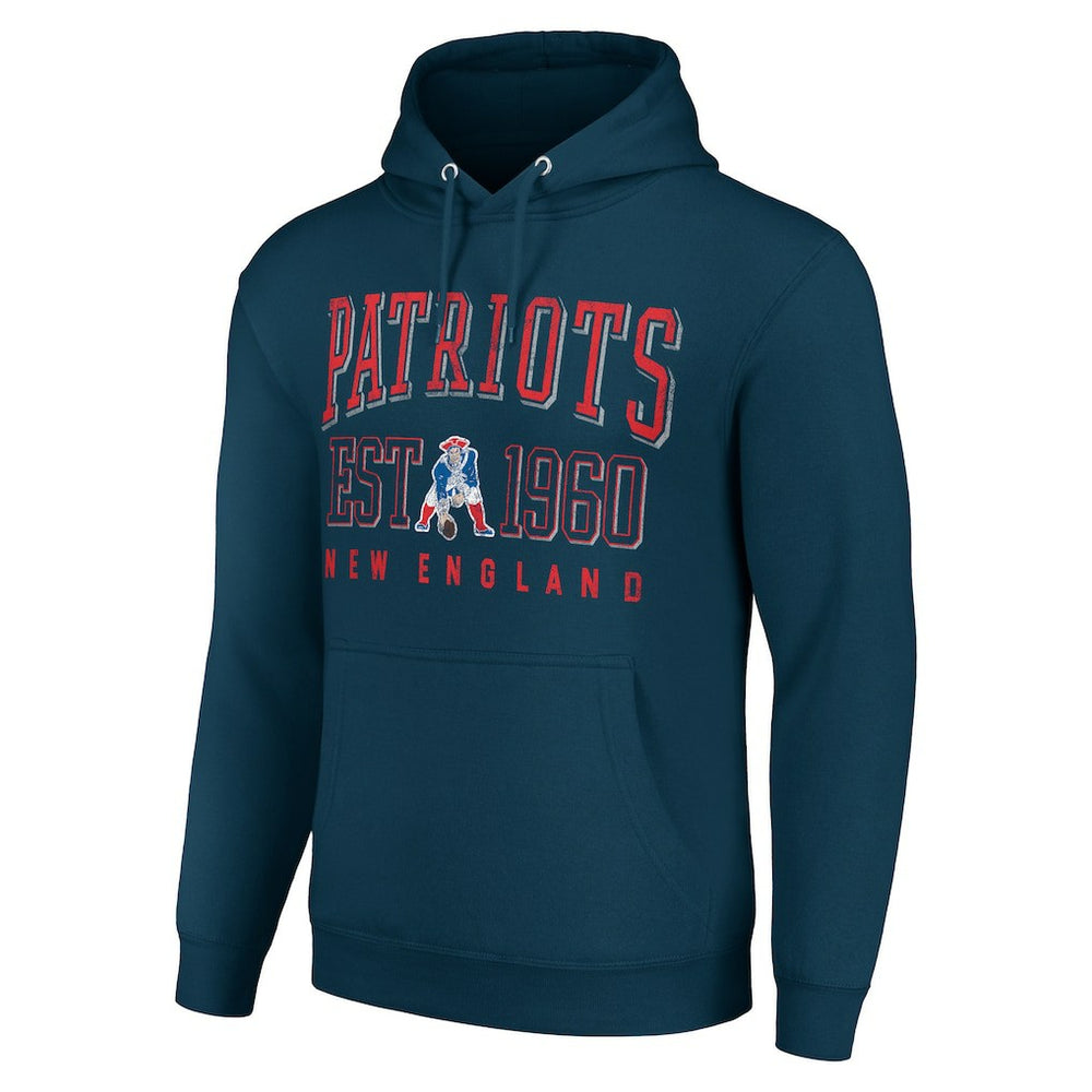Starter Unisex Throwback Logo Pullover Hoodie - New England Patriots