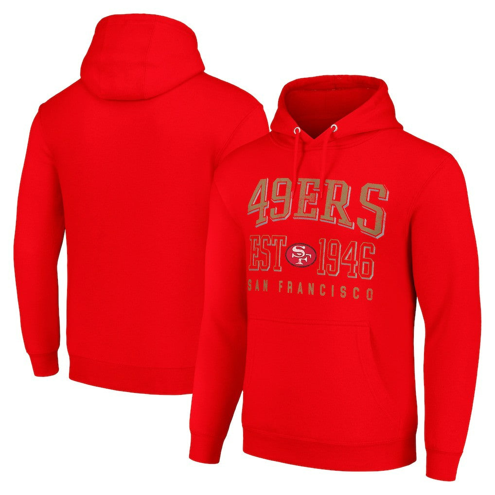 Starter Unisex Throwback Logo Pullover Hoodie - San Francisco 49ers