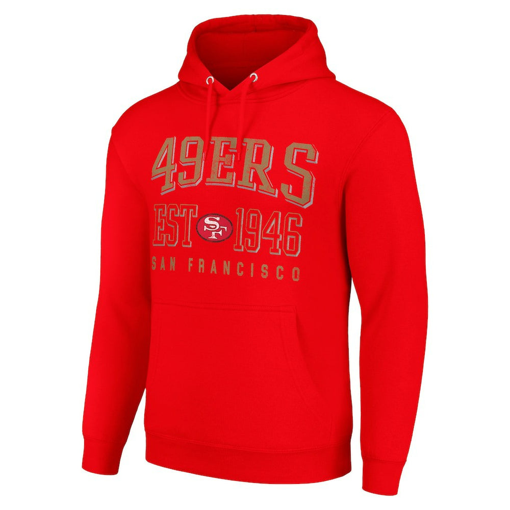 Starter Unisex Throwback Logo Pullover Hoodie - San Francisco 49ers