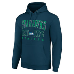 Starter Unisex Throwback Logo Pullover Hoodie - Seattle Seahawks