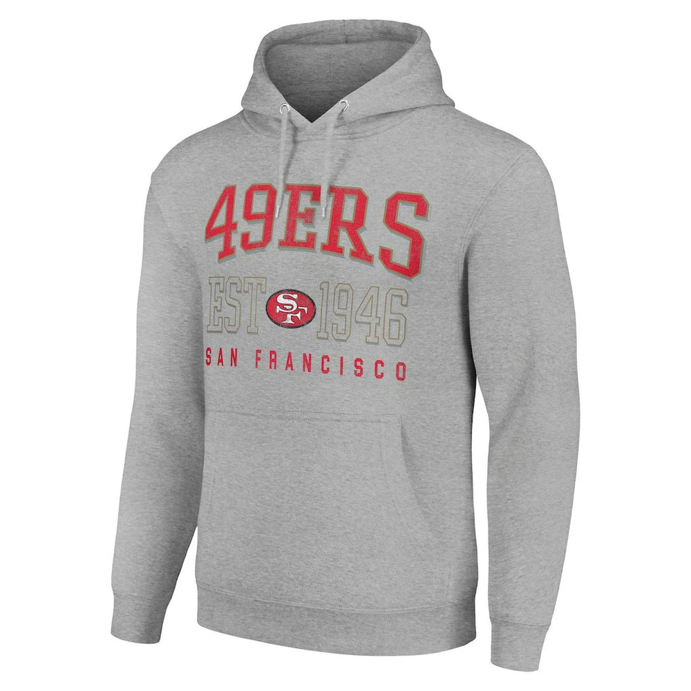 Starter Unisex Throwback Logo Pullover Hoodie - San Francisco 49ers