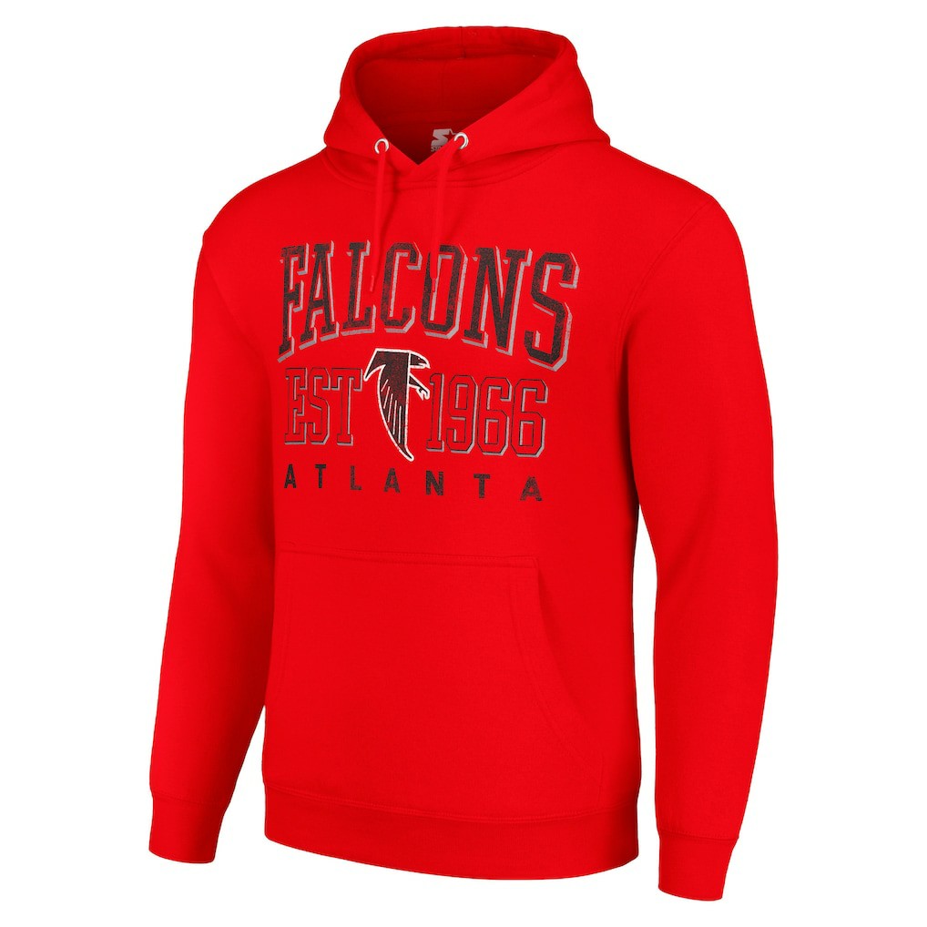 Starter Unisex Throwback Logo Pullover Hoodie - Atlanta Falcons
