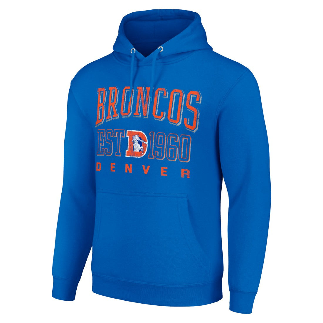 Starter Unisex Throwback Logo Pullover Hoodie - Denver Broncos