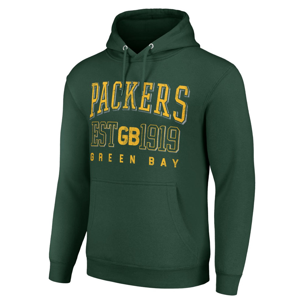 Starter Unisex Throwback Logo Pullover Hoodie - Green Bay Packers