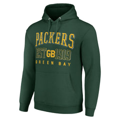 Starter Unisex Throwback Logo Pullover Hoodie - Green Bay Packers
