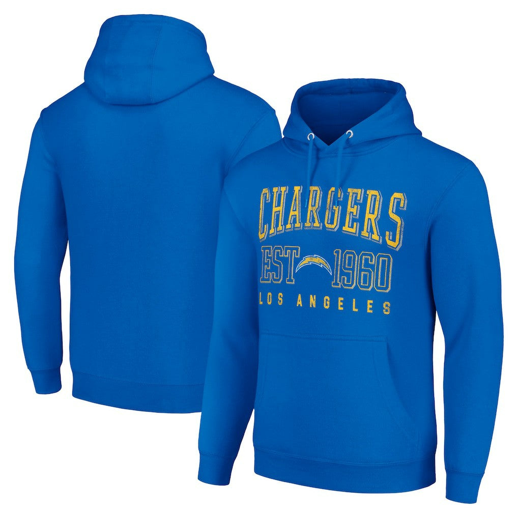 Starter Unisex Throwback Logo Pullover Hoodie - Los Angeles Chargers