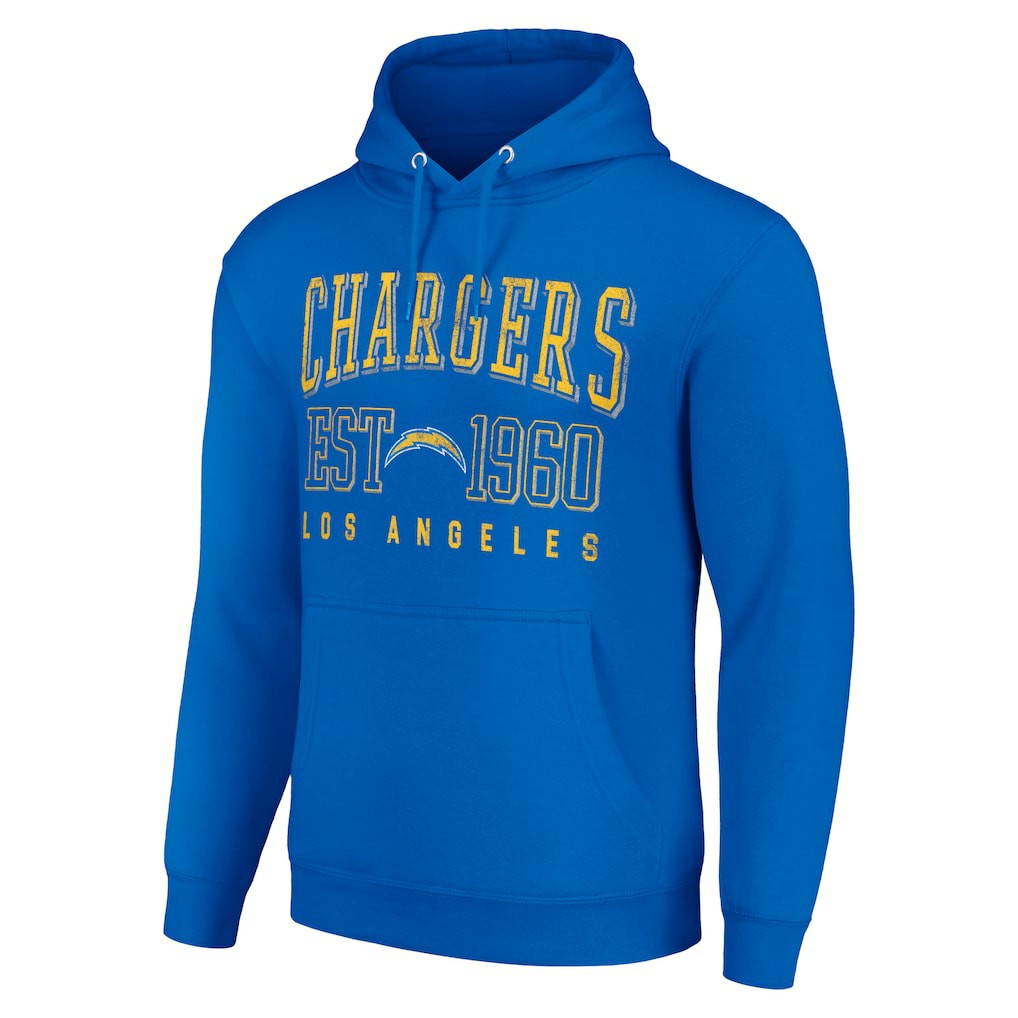 Starter Unisex Throwback Logo Pullover Hoodie - Los Angeles Chargers