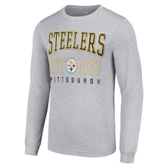 Starter Throwback Logo Long Sleeve T-Shirt - Pittsburgh Steelers
