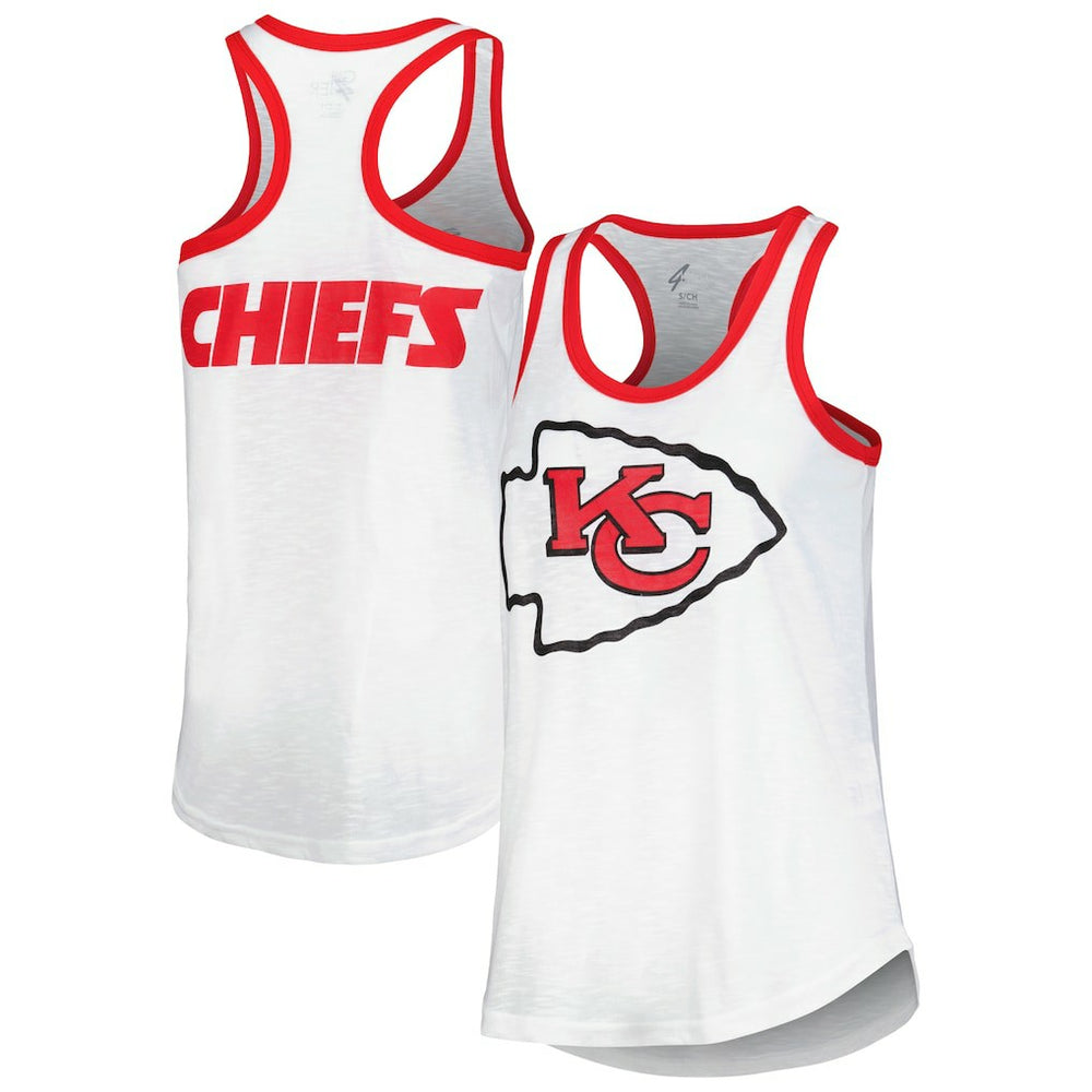 G-III 4Her by Carl Banks Women's Tater Racerback Tank Top - Kansas City Chiefs