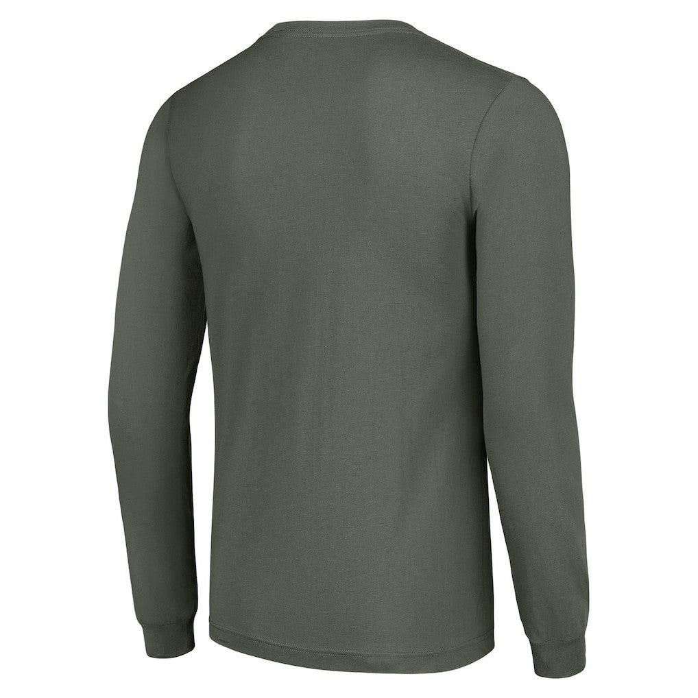Starter Half Helmet Logo Long Sleeve T-Shirt - Green Bay Packers