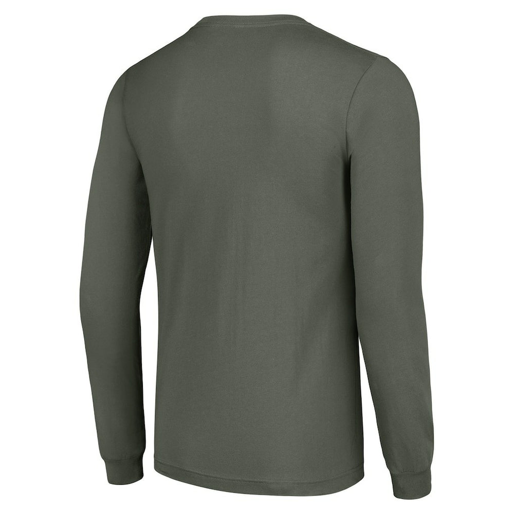Starter Half Helmet Logo Long Sleeve T-Shirt - Green Bay Packers