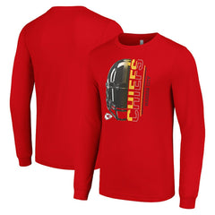 Starter Half Helmet Logo Long Sleeve T-Shirt - Kansas City Chiefs