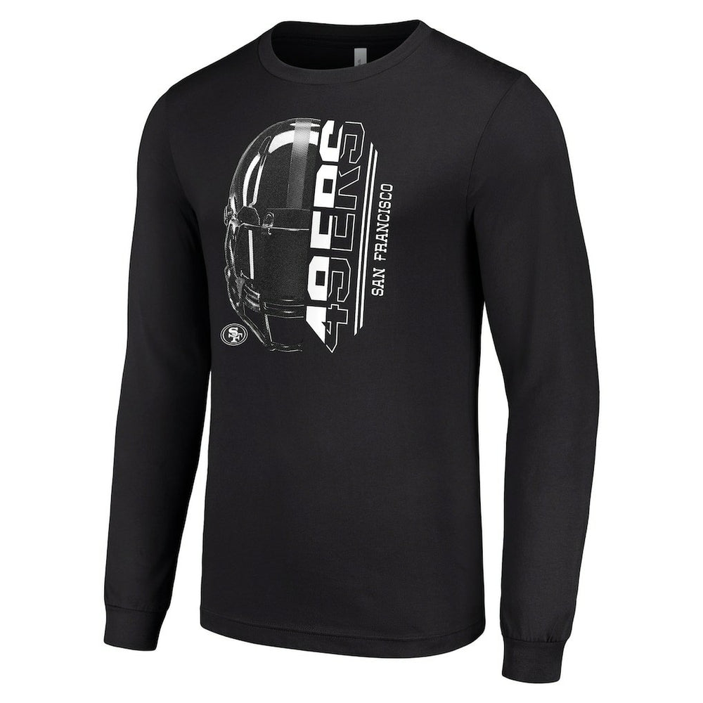Starter Half Helmet Logo Long Sleeve T-Shirt - San Francisco 49ers