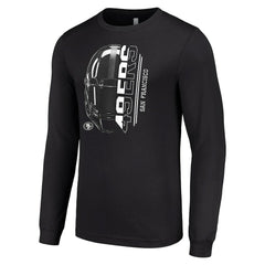 Starter Half Helmet Logo Long Sleeve T-Shirt - San Francisco 49ers