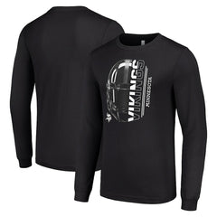 Starter Half Helmet Logo Long Sleeve T-Shirt - Minnesota Vikings