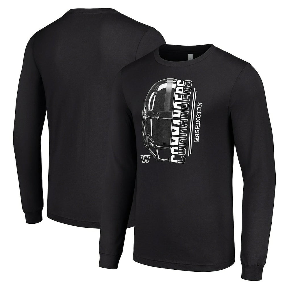 Starter Half Helmet Logo Long Sleeve T-Shirt - Washington Commanders
