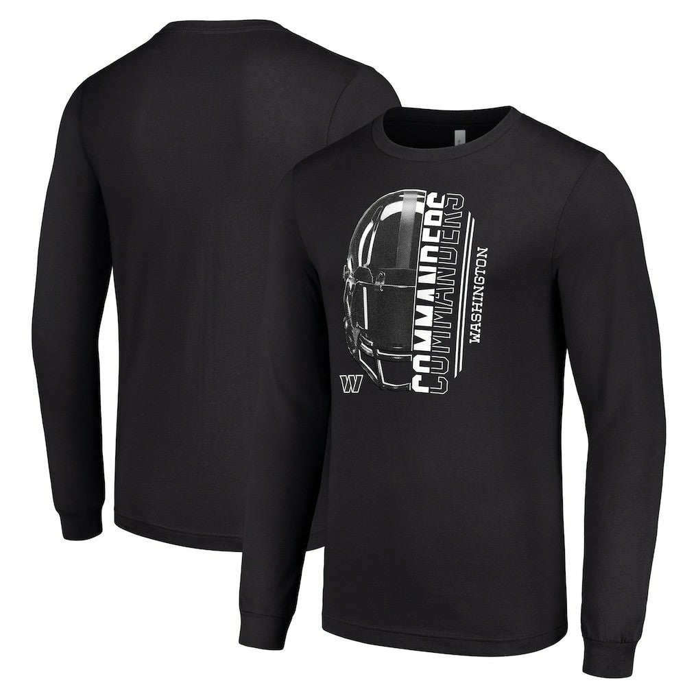 Starter Half Helmet Logo Long Sleeve T-Shirt - Washington Commanders