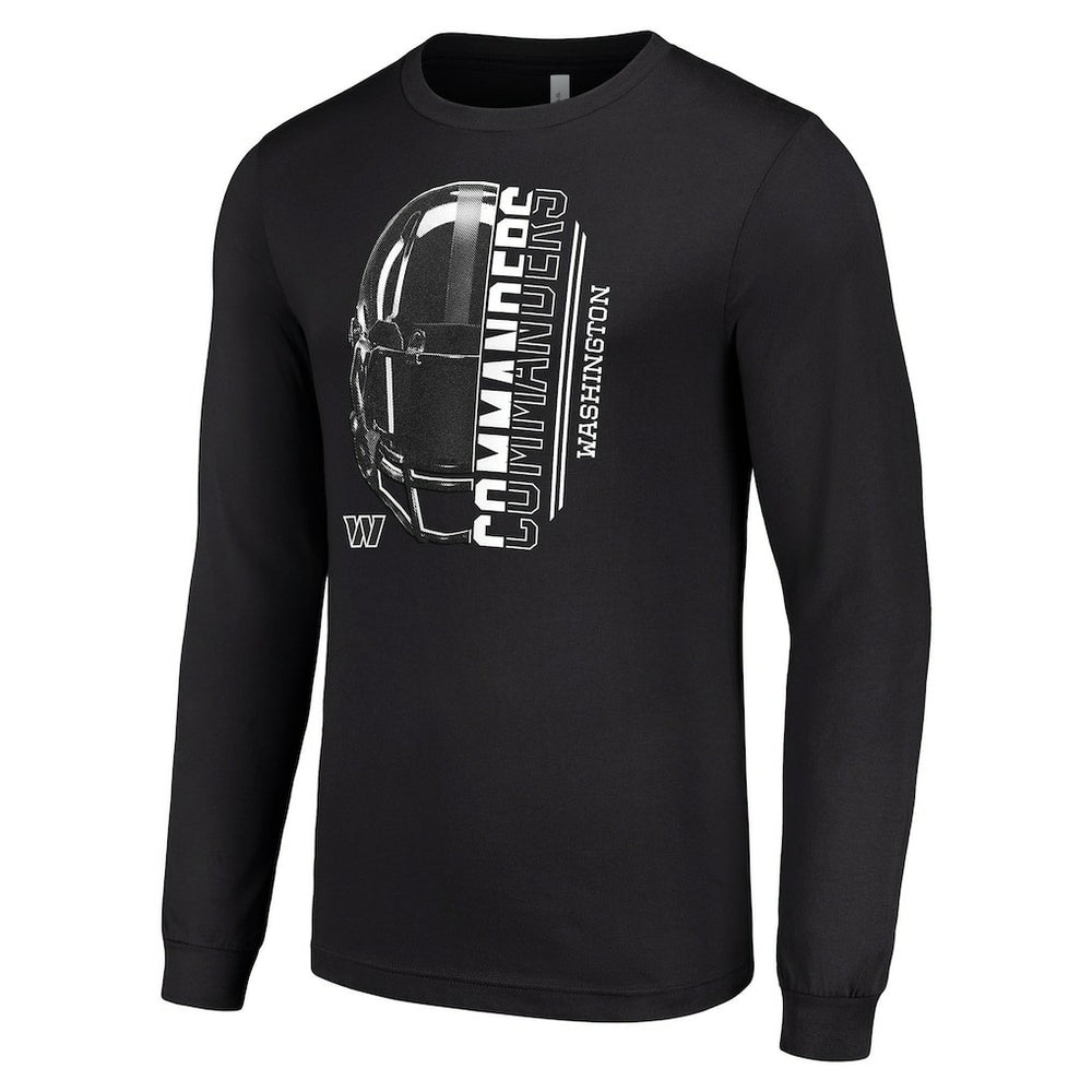 Starter Half Helmet Logo Long Sleeve T-Shirt - Washington Commanders