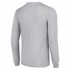 Starter Half Helmet Logo Long Sleeve Heathered T-Shirt - Detroit Lions