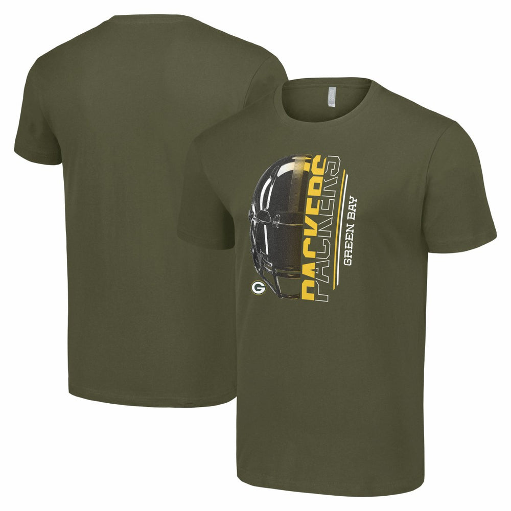 Starter Half Helmet Logo T-Shirt - Green Bay Packers