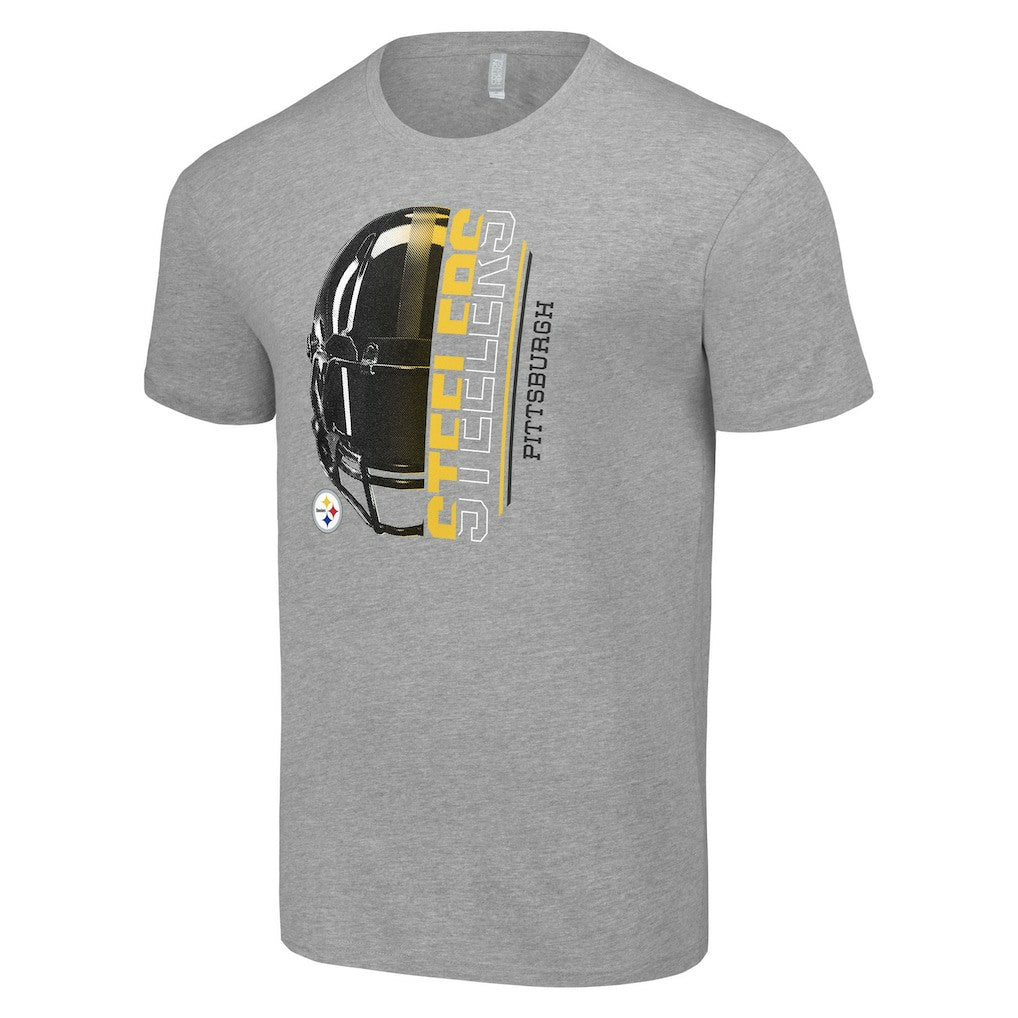 Starter Half Helmet Logo T-Shirt - Pittsburgh Steelers