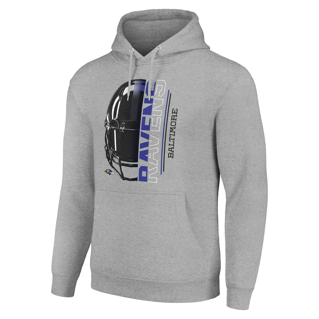 Starter Unisex Half Helmet Logo Pullover Hoodie - Baltimore Ravens