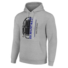 Starter Unisex Half Helmet Logo Pullover Hoodie - Baltimore Ravens