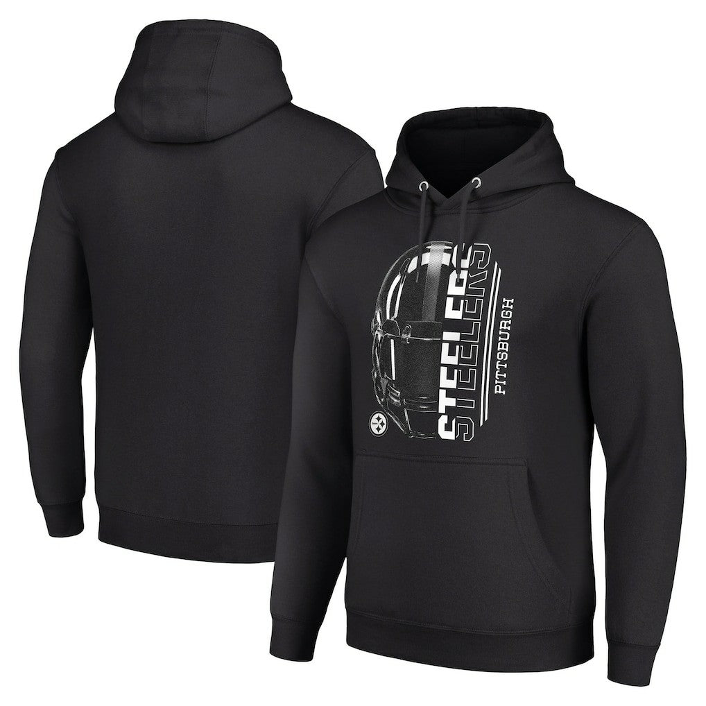 Starter Unisex Half Helmet Logo Pullover Hoodie - Pittsburgh Steelers