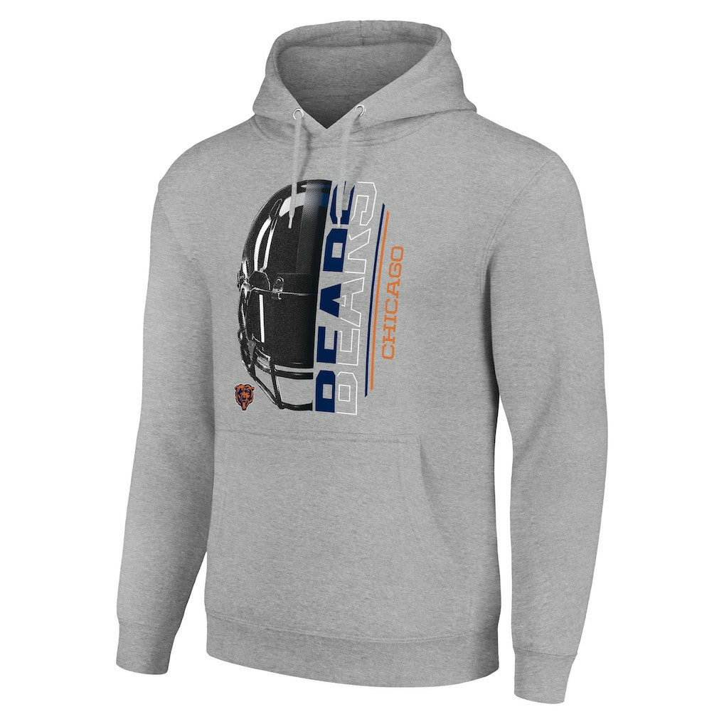 Starter Unisex Half Helmet Logo Pullover Hoodie - Chicago Bears