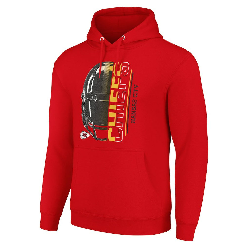 Starter Unisex Half Helmet Logo Pullover Hoodie - Kansas City Chiefs