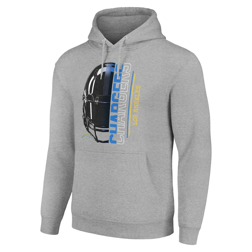 Starter Unisex Half Helmet Logo Pullover Hoodie - Los Angeles Chargers