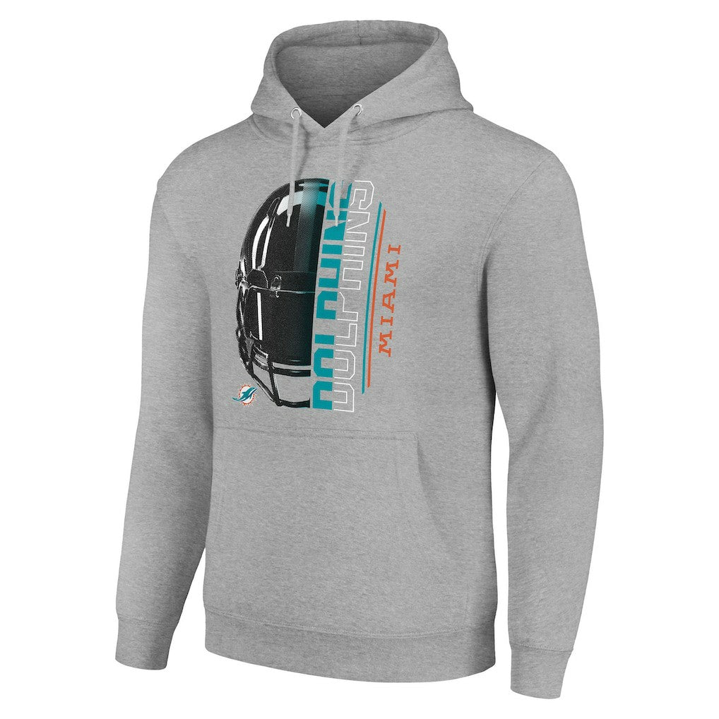 Starter Unisex Half Helmet Logo Pullover Hoodie - Miami Dolphins