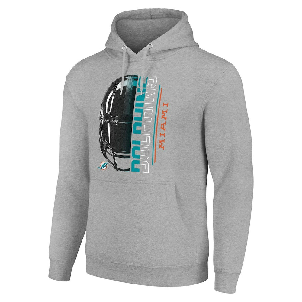 Starter Unisex Half Helmet Logo Pullover Hoodie - Miami Dolphins