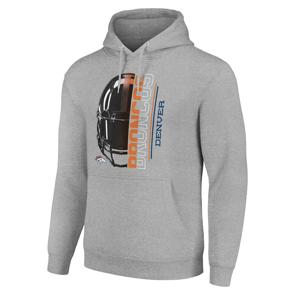 Starter Unisex Half Helmet Logo Pullover Hoodie - Denver Broncos