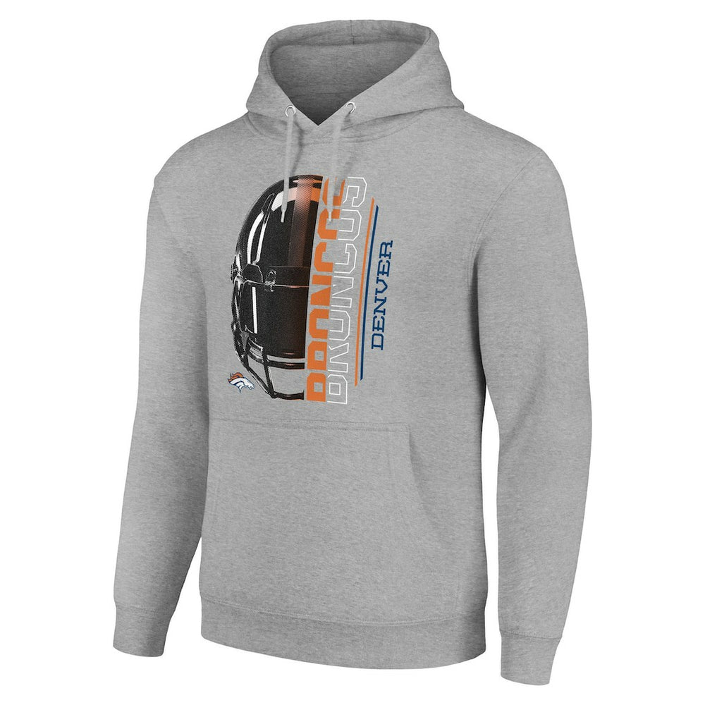 Starter Unisex Half Helmet Logo Pullover Hoodie - Denver Broncos