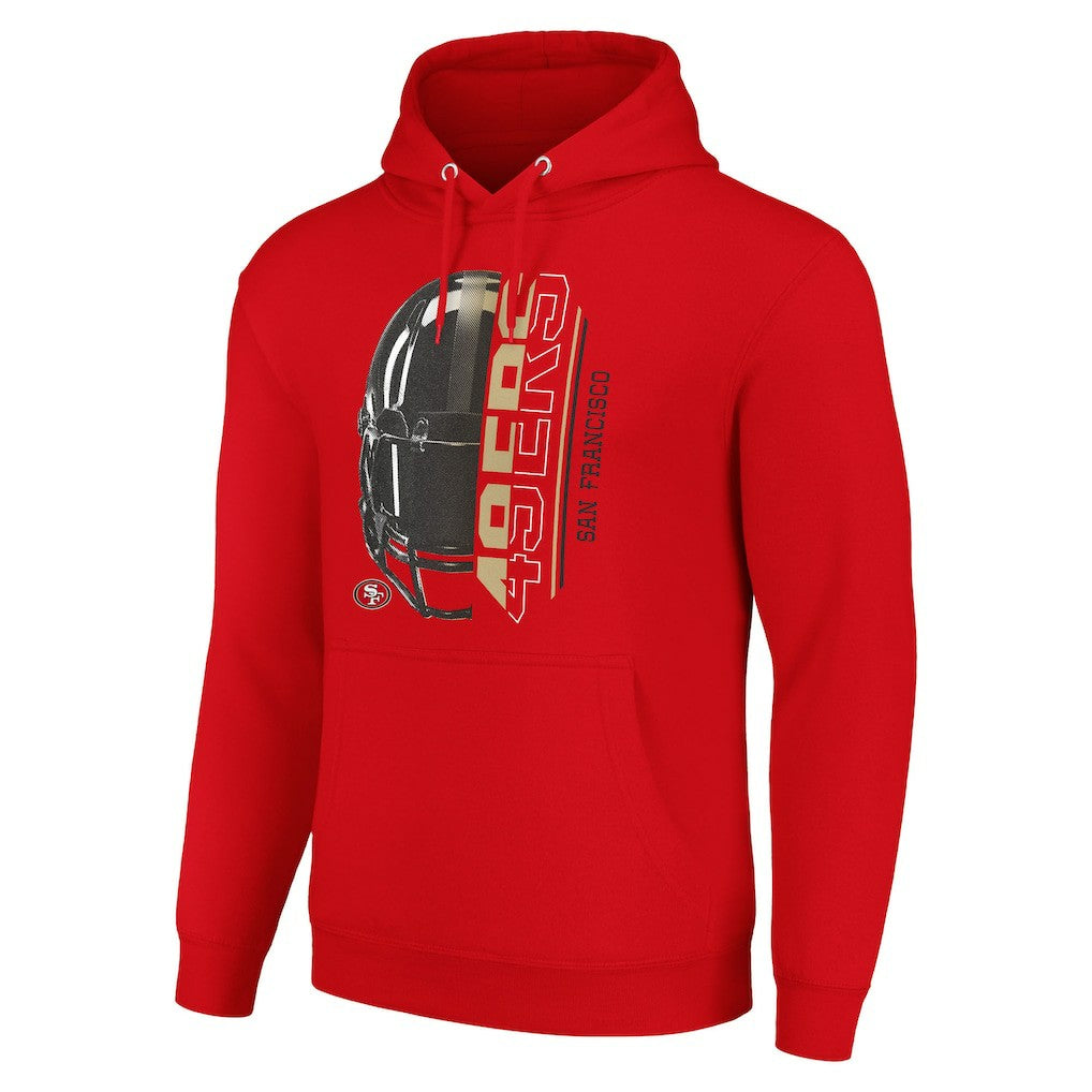 Starter Unisex Half Helmet Logo Pullover Hoodie - San Francisco 49ers