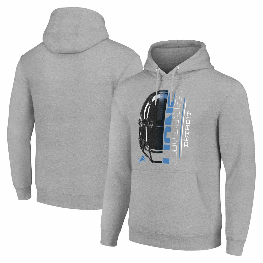 Starter Unisex Half Helmet Logo Pullover Hoodie - Detroit Lions