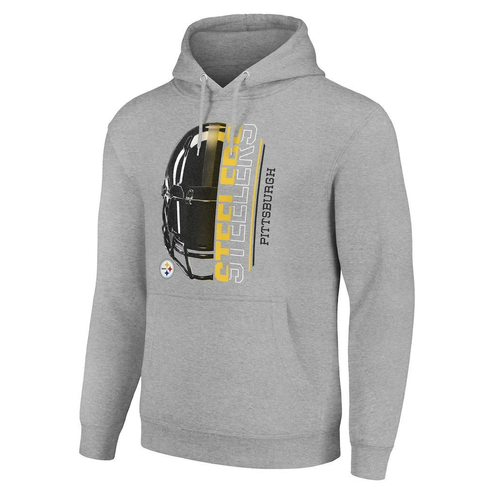 Starter Unisex Half Helmet Logo Pullover Hoodie - Pittsburgh Steelers