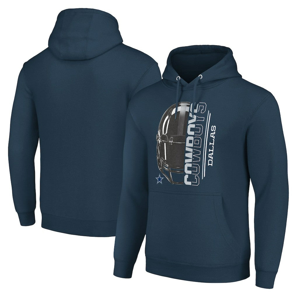 Starter Unisex Half Helmet Logo Pullover Hoodie - Dallas Cowboys