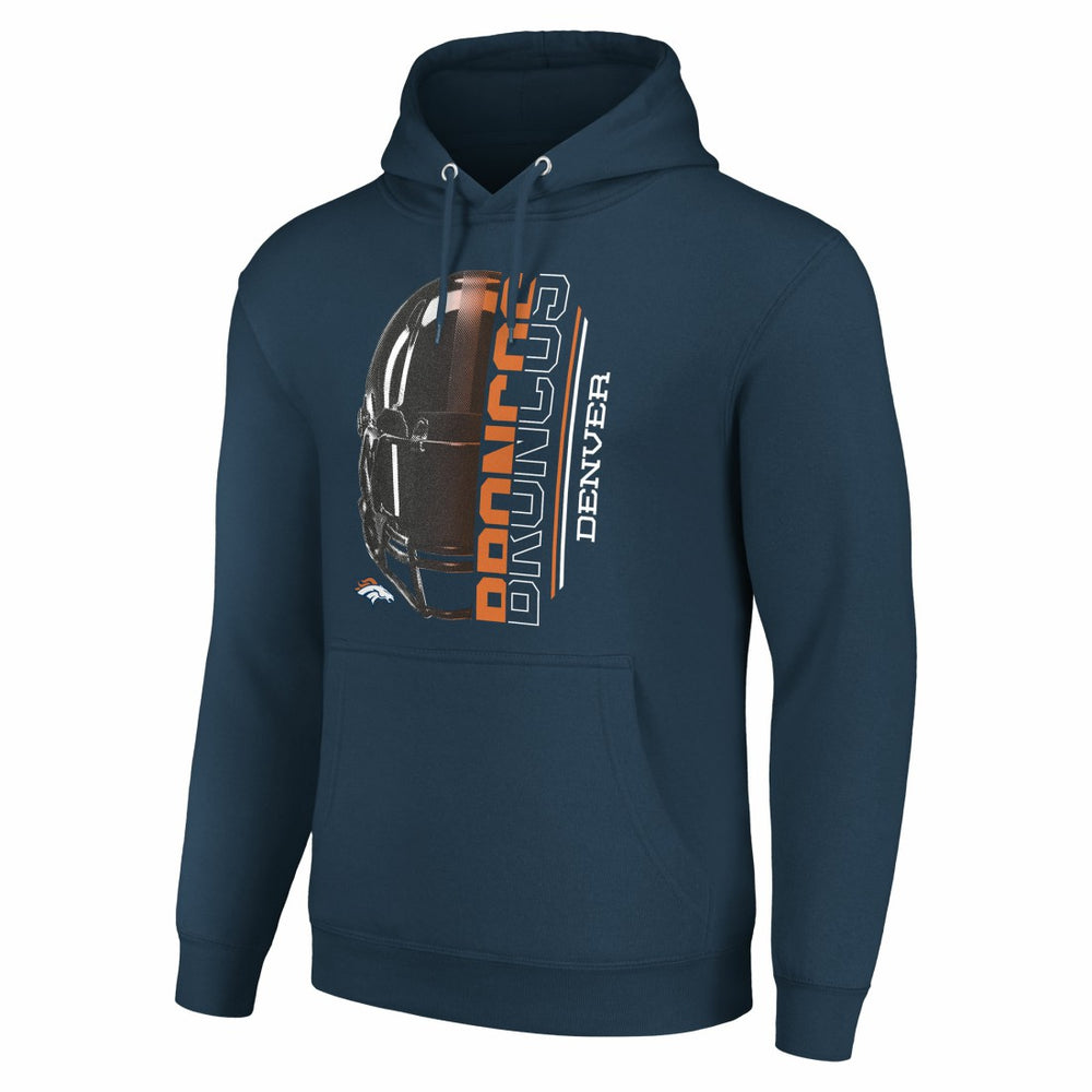 Starter Unisex Half Helmet Logo Pullover Hoodie - Denver Broncos