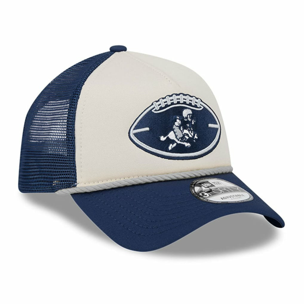 2024 Sideline Historic 9FORTY A-Frame Trucker Adjustable Hat - Dallas Cowboys