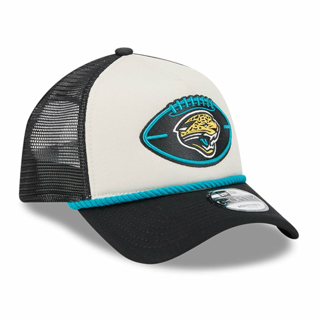 2024 Sideline Historic 9FORTY A-Frame Trucker Adjustable Hat - Jacksonville Jaguars