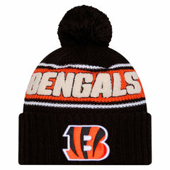2024 Sideline Cuffed Knit Hat with Pom - Cincinnati Bengals