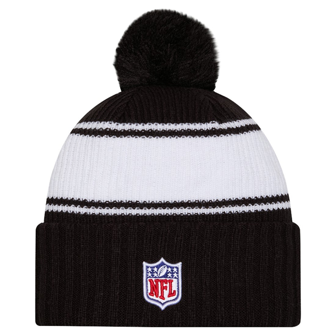 2024 Sideline Cuffed Knit Hat with Pom - New York Jets