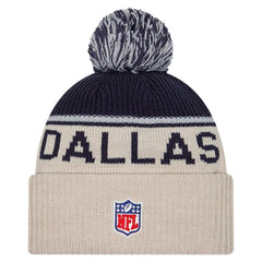 NFL Sideline Historic Cuffed Knit Hat with Pom
 - Dallas Cowboys