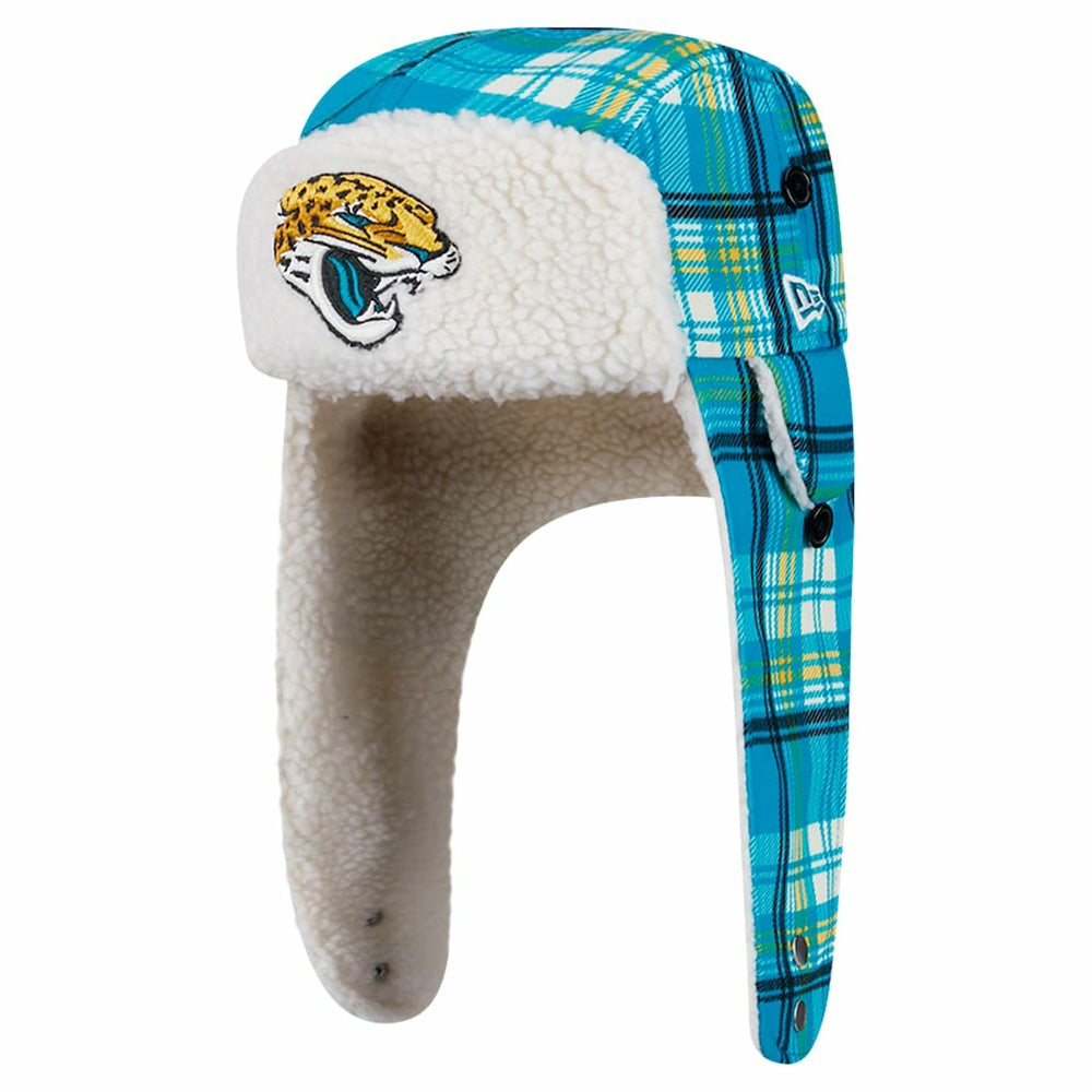 Sideline Plaid Sherpa Trapper Hat - Jacksonville Jaguars