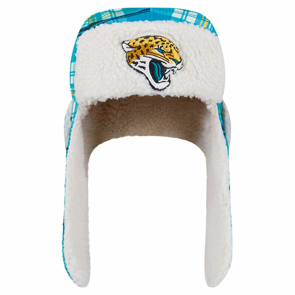 Sideline Plaid Sherpa Trapper Hat - Jacksonville Jaguars